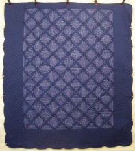 Cabin Trellis Patchwork Amish Quilt 103x114