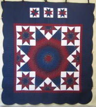 Star Star Patchwork Amish Quilt 103x115