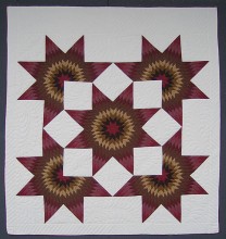 Star Burst Amish Quilt 103x112