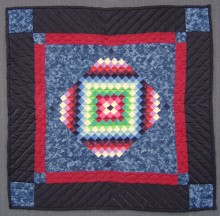 Central Diamond Amish Small Quilt Wallhanging