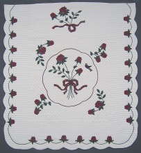 Lancaster Treasure Applique Amish Quilt 100x111