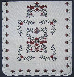 Custom Amish Quilts - Pennsylvania Dutch Wedding Applique