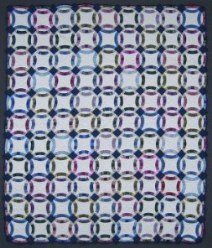 Custom Amish Quilts - Morning Glory Applique Purple Lavendar