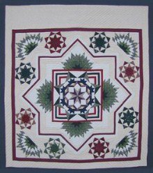 Custom Amish Quilts - Compass Star in Radiating Split Star