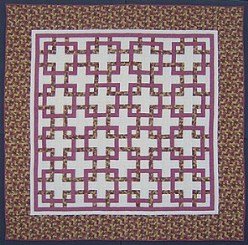 Custom Amish Quilts - Rose Garden Trellis Patchwork