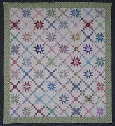 Custom Amish Quilts - Irish Chain Galaxy Star Patchwork
