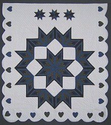 Custom Amish Quilts - Love Fan Star Broken Starburst Patchwork