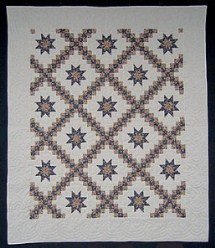 Custom Amish Quilts - Star Double Irish Chain Patchwork