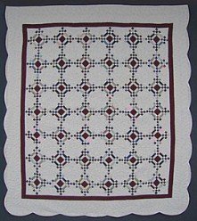 Custom Amish Quilts - Heirloom Diamonds Nine Patch Patchwork