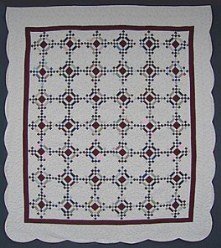 Custom Amish Quilts - Heirloom Diamonds Nine Patch Patchwork