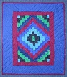 Custom Amish Quilts - Dutch Amish Trip Around World Small Quilt Wall Hanging
