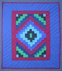 Custom Amish Quilts - Dutch Amish Trip Around World Small Quilt Wall Hanging
