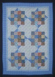 Custom Amish Quilts - Improved Nine Patch Small Quilt Wall Hanging