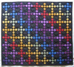 Custom Amish Quilts - Dutch Amish Rainbow Small Quilt Wall Hanging
