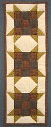Custom Amish Quilts - Farmers Daughter Star Nine Patch Small Quilt Wall Hanging