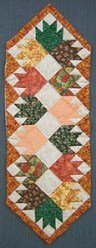 Custom Amish Quilts - Autumn Leaves Small Quilt Wall Hanging  