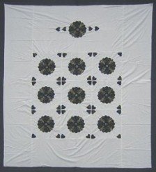 Custom Amish Quilts - Dresden Plate Applique Quilt Top