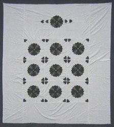 Custom Amish Quilts - Dresden Plate Applique Quilt Top