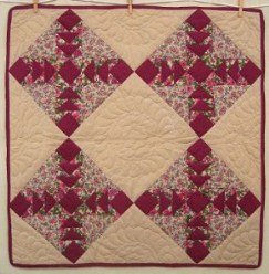 Custom Amish Quilts - Flying Geese Small Quilt Wall Hanging