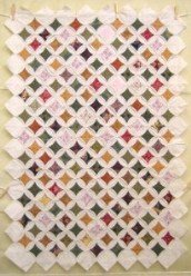 Custom Amish Quilts - Cathedral Window Small Quilt Wall Hanging