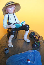Amish Quilts - Amish Boy Fishing Amish Quilts - Amish Boy Fishing