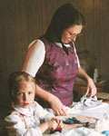 Hutterite Women AmishQuilter - Photograph used with permission of the Germans from Russia Heritage Collection, North Dakota State University Libraries, Fargo www.lib.ndsu.nodak.edu/grhc