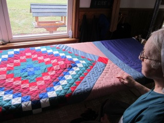 Anna Amish Quilter Sitting