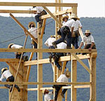 Amish Quilter - Barn Raising Amish Quilter - Barn Raising